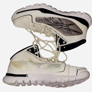 Reebok White and Black Men's Hightop Basketball Shoes